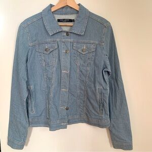 Women's Striped Denim Jacket